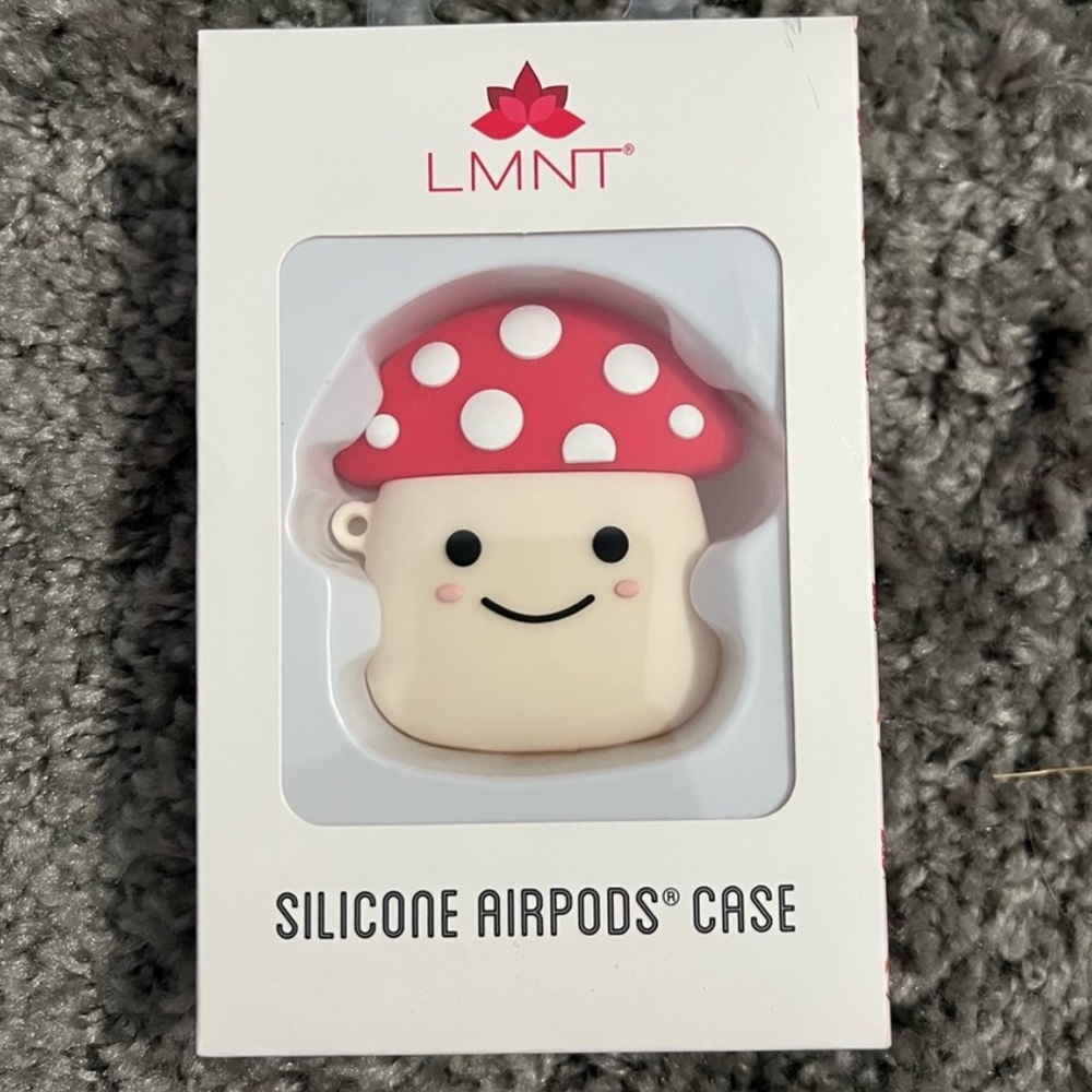 Mushroom Silicon AirPods Case NWT